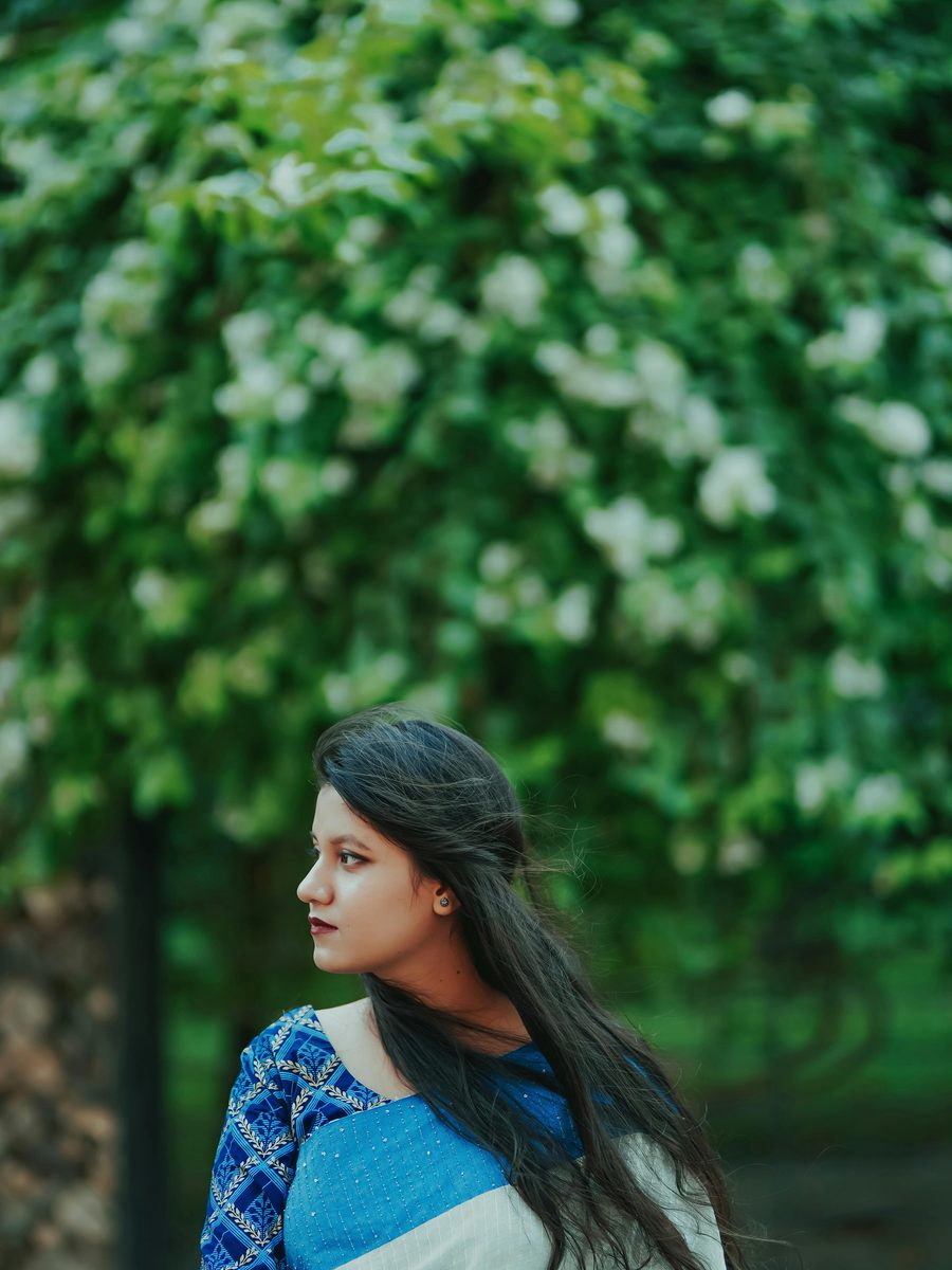 Azure Garden Occasion Saree