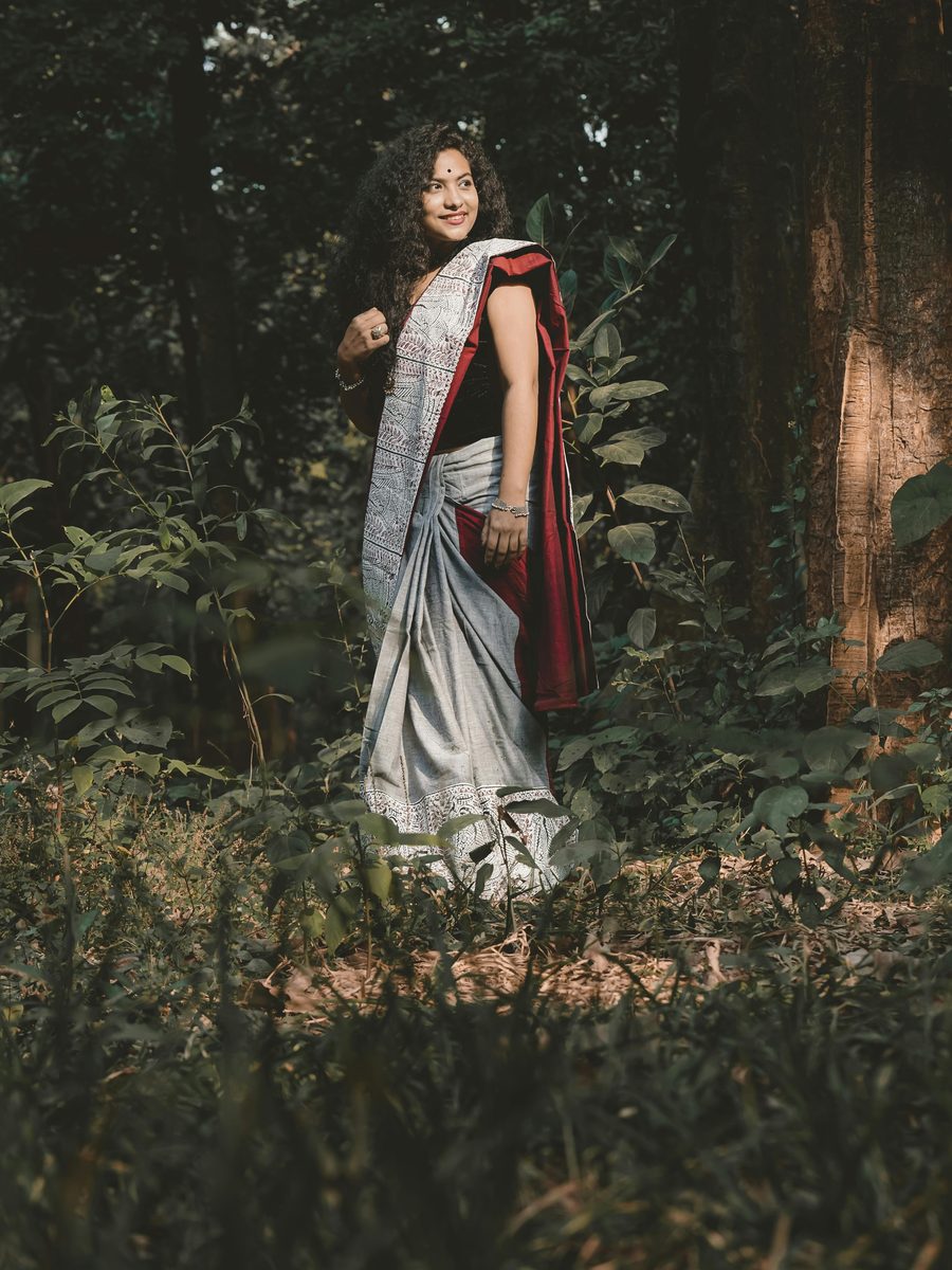 Forest Muse Designer Saree