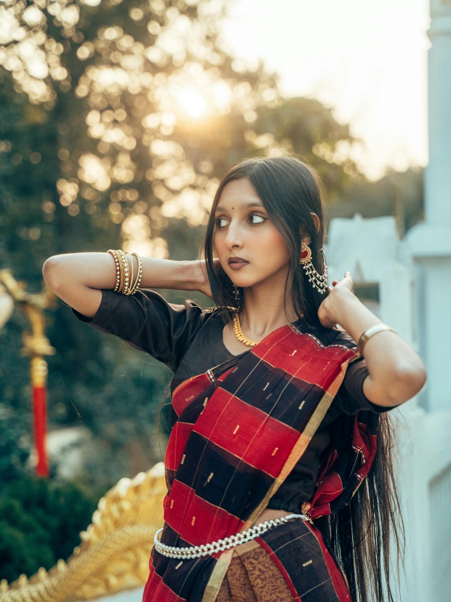 Midnight Maroon Kanjeevaram Saree